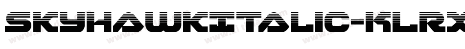SkyhawkItalic-KLRX字体转换