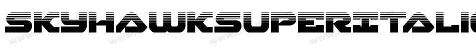 SkyhawkSuperItalic-omYx字体转换