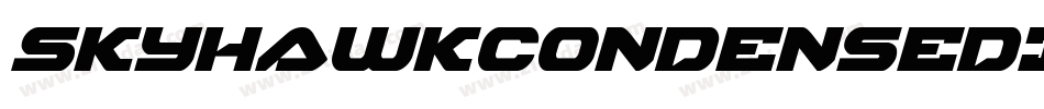 SkyhawkCondensedItalic-BMPw字体转换