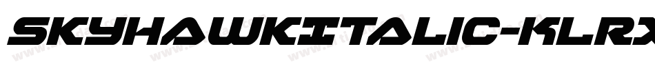 SkyhawkItalic-KLRX字体转换