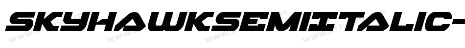 SkyhawkSemiItalic-gY4E字体转换