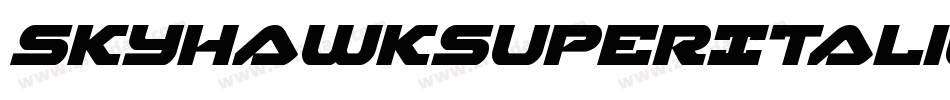 SkyhawkSuperItalic-omYx字体转换