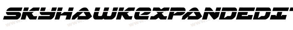 SkyhawkExpandedItalic-YpL2字体转换