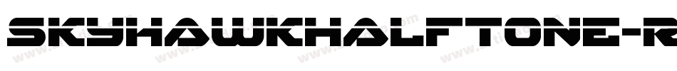 SkyhawkHalftone-rLGB字体转换