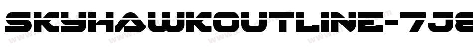 SkyhawkOutline-7J84字体转换
