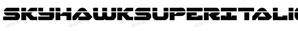 SkyhawkSuperItalic-omYx字体转换