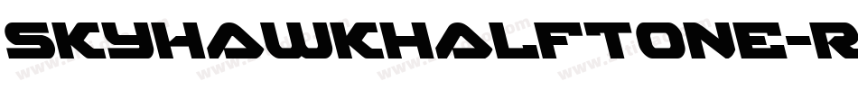 SkyhawkHalftone-rLGB字体转换