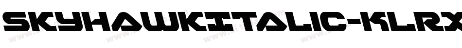 SkyhawkItalic-KLRX字体转换