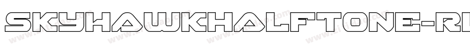 SkyhawkHalftone-rLGB字体转换