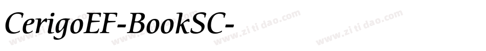 CerigoEF-BookSC字体转换