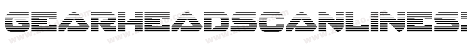 GearheadScanlinesItalic-G9gP字体转换 GearheadScanlinesItalic-G9gP字体转换