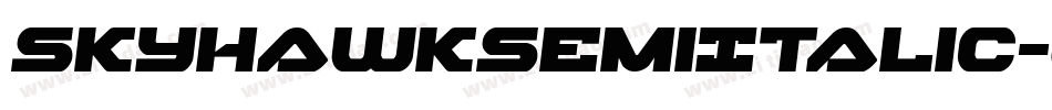 SkyhawkSemiItalic-gY4E字体转换