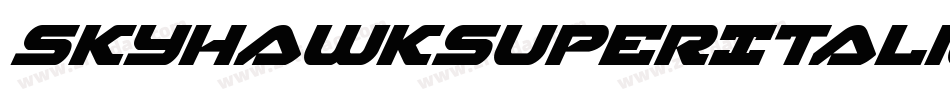 SkyhawkSuperItalic-omYx字体转换
