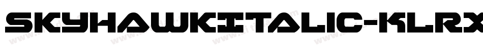 SkyhawkItalic-KLRX字体转换