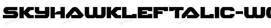 SkyhawkLeftalic-w056字体转换