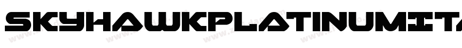 SkyhawkPlatinumItalic-P047字体转换
