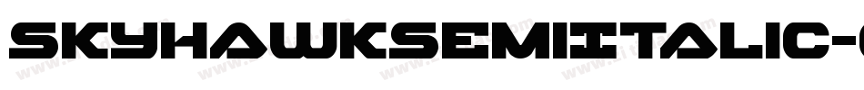 SkyhawkSemiItalic-gY4E字体转换