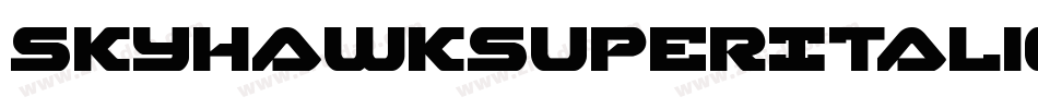 SkyhawkSuperItalic-omYx字体转换