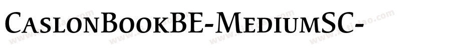 CaslonBookBE-MediumSC字体转换