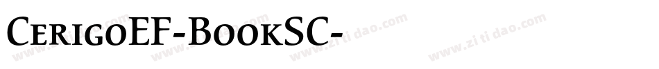 CerigoEF-BookSC字体转换