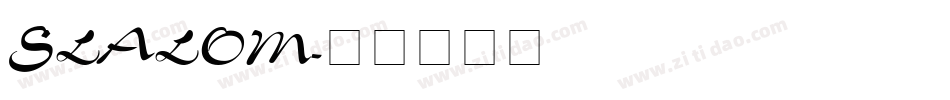 SLALOM字体转换