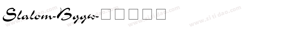 Slalom-Bggw字体转换
