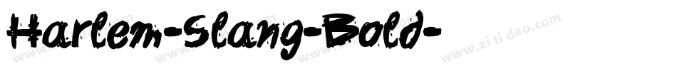 Harlem-Slang-Bold字体转换