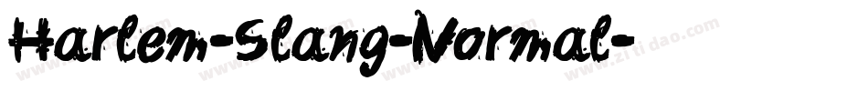 Harlem-Slang-Normal字体转换