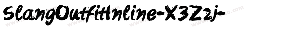 SlangOutfitInline-X3Zzj字体转换