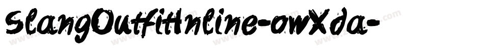SlangOutfitInline-owXda字体转换
