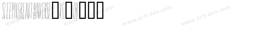 SleepingBeautyInverse-VG4OB字体转换