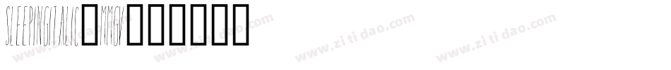 SleepingItalic-MMgv字体转换