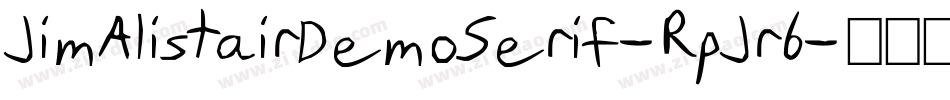 JimAlistairDemoSerif-RpJr6字体转换