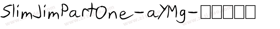SlimJimPartOne-aYMg字体转换
