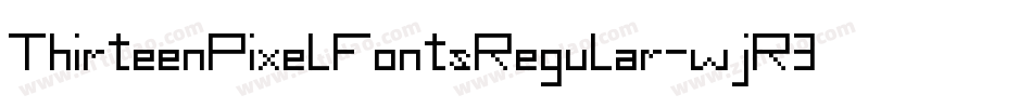 ThirteenPixelFontsRegular-wjR3字体转换
