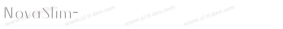 NovaSlim字体转换