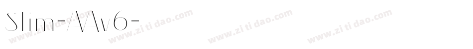 Slim-AAv6字体转换