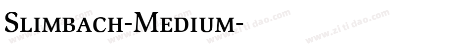 Slimbach-Medium字体转换