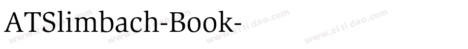 ATSlimbach-Book字体转换