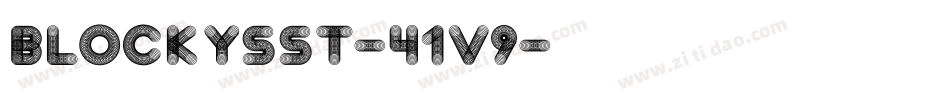 BlockysSt-41V9字体转换