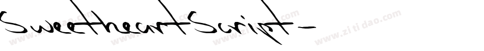 SweetheartScript字体转换