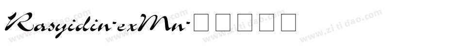 Rasyidin-exMn字体转换
