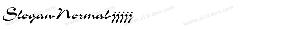 Slogan-Normal字体转换