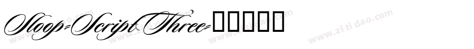 Sloop-ScriptThree字体转换