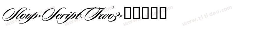 Sloop-ScriptTwo3字体转换