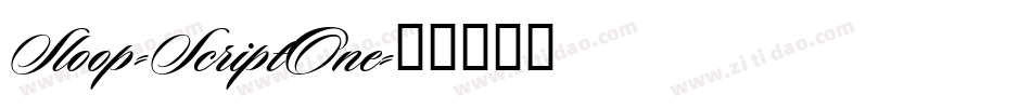 Sloop-ScriptOne字体转换