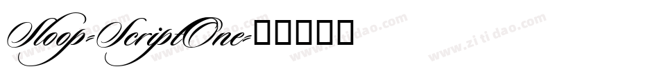 Sloop-ScriptOne字体转换