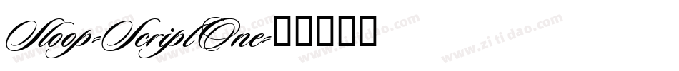 Sloop-ScriptOne字体转换