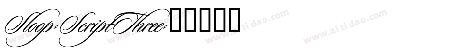 Sloop-ScriptThree字体转换