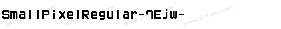 SmallPixelRegular-7Ejw字体转换